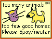 Please spay or neuter your pets. Click for more information.