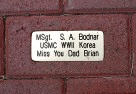 The brick in the memorial I got for my Dad... double click to see larger version in JPEG format