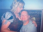 Carlton getting a bit too close to my girlfriend Deb...Double-click for the larger JPG version of the picture...