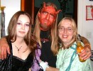 Dawndrea with fiancee, the Devil (Carter), and a patient (Carter's Mom, Deb)&nbsp; ...Double click the thumbnail for the full-size JPG version.