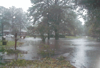 The flooded corner of Wildwood and Battery Park Rd. in my neighborhood.&nbsp; Double Click to get the full size picture...