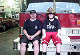 My Godson, Stephan, visiting me on the job... Click on picture to see the full-size JPEG version of it...