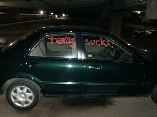 "TEXASS SUCKS!"