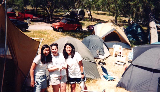 back at the camp
