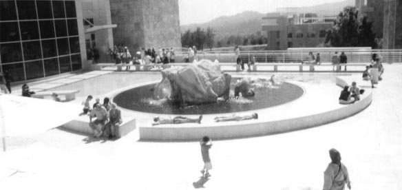 laying out at the getty