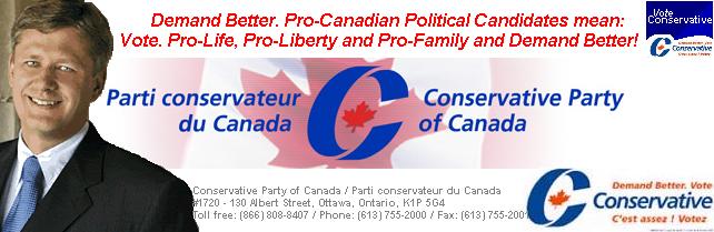 Vote For Conservative Party of Canada This Time