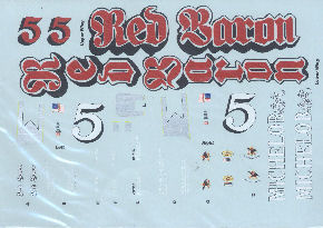 Red Baron RB-51 1979 Decal Image