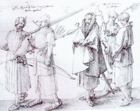 "Thus go the Soldiers of Ireland beyond England" - Albrecht Durer, 1521