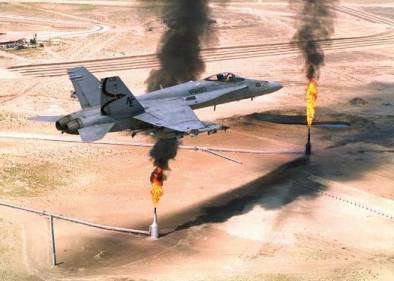 FA-18 Over Kuwait