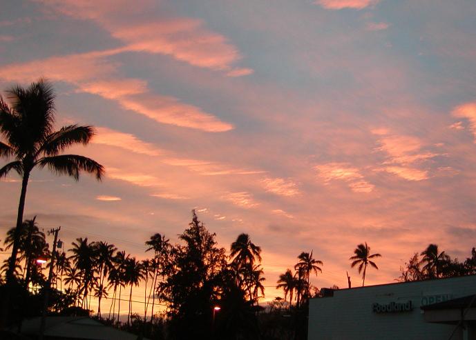 Sunset over Lihue