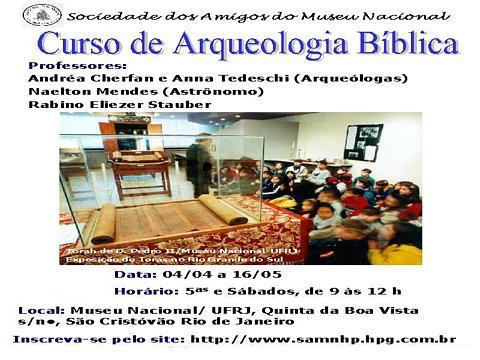 Cartaz do Curso Arqueologia Bblica