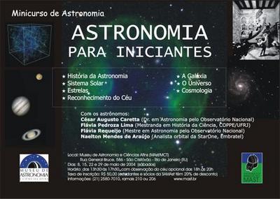 Cursos de astronomia gratis