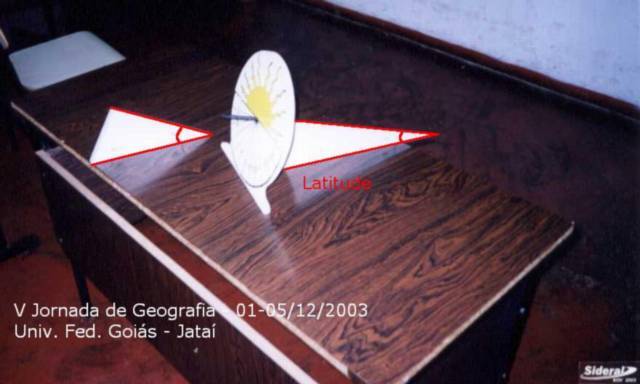 foto do relgio solar - latitude 18