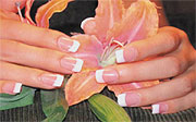 solar nails and acrylics