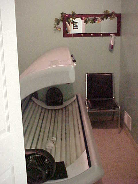 Our 20 min. tanning bed.&nbsp; Ummmm Relaxing