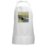 Get This Apron From Cafepress, Digby Nova Scotia Fishing Boats Watercolor Apron by NANCE