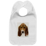 Get This Basset Hound Watercolor Baby Bib by NANCE