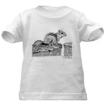 Get This Chipmunk Pen and Ink White T-Shirt by NANCE