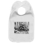 Get This Raccoon Pen and Ink Bib by NANCE