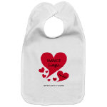 Get This NANCE Sings To Me Live Red Heart Baby Bib