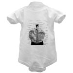 Get This Swan Pen and Ink Sleeper/Creeper by NANCE
