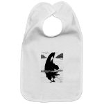 Get This Killer Whale Pen and Ink Bib by NANCE