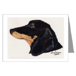 Dachshund Acrylic Greeting Card by NANCE