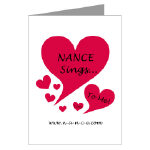NANCE Sings To Me Live Red Heart Greeting Card