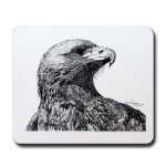 Eagle Pen and Ink Mousepad by NANCE