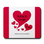 NANCE Sings To Me Live Red Heart Mousepad