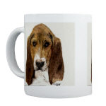 Basset Hound Watercolor 11oz Mug by NANCE