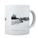 Digby Nova Scotia Fishing Boats Pen and Ink 11oz Mug by NANCE