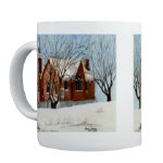 St. Andrews Presbyterian Church Stirling Ontario Canada Watercolor 11oz Mug by NANCE