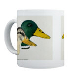Mallard Duck Pair Watercolor 11oz Mug by NANCE