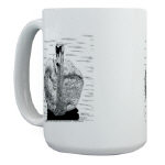 Swan Pen and Ink 15oz Mug by NANCE