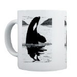 Killer Whale Pen and Ink 11oz Mug by NANCE