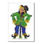 Scarecrow Watercolor Postcard by NANCE