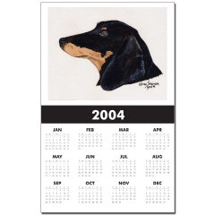 Dachshund Acrylic Calendar Print by NANCE