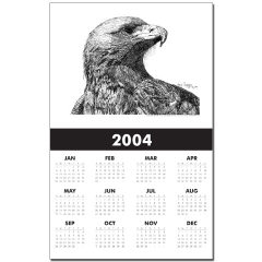 Eagle Pen and Ink Calendar Print by NANCE