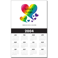 NANCE Sings To Me Live Rainbow Heart   Calendar Print