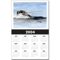 Baby Seal Watercolor Calendar Print by NANCE