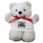 Raccoon Pen and Ink Teddy Bear by NANCE