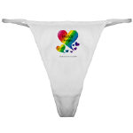 NANCE Sings To Me Live Thong with Rainbow Hearts