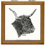 Bull Pen and Ink Tile/Coaster Box by NANCE