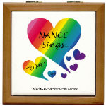 NANCE Sings To Me Live Rainbow Heart   Tile/Coaster Box