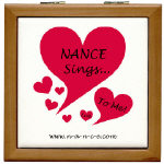 NANCE Sings To Me Live Red Heart Tile/Coaster Box