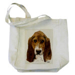 Basset Hound Watercolor Tote Bag by NANCE