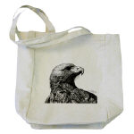 Eagle Pen and Ink Tote Bag by NANCE