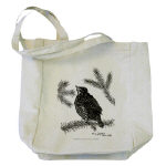 Robin Pen and Ink Tote Bag by NANCE