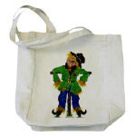 Scarecrow Watercolor Tote Bag by NANCE